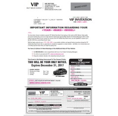 VIP Blackbook 8.5x14 Letter in Envelope 