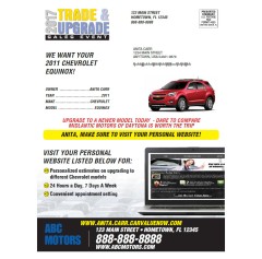 Trade & Upgrade - Yellow w/ Blue