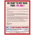 FOR SALE SIGN - Automotive Buyback Mailer 