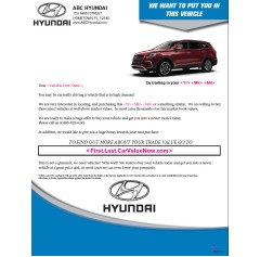 You In This - Buyback Mailer - Hyundai