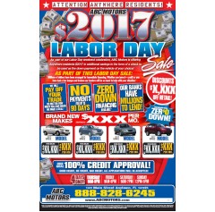 Labor Day Campaign  Tri-fold 12x18 