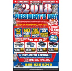 A Presidents Day Tri-fold 12x18 