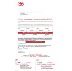 Buyback With Card 8.5x14 - Toyota