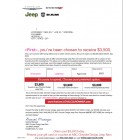 Chrysler Dodge Jeep Ram Incentive Mailer - Automotive Direct Mail