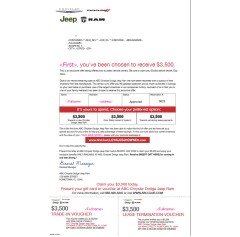 Buyback With Card 8.5x14 - Chrysler Dodge Jeep Ram