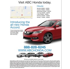 Honda Incentive Mailer - Automotive Direct Mail 
