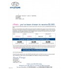 Hyundai Incentive Mailer - Automotive Direct Mail 