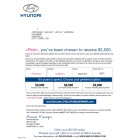 Hyundai Incentive Mailer - Automotive Direct Mail 