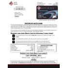 Auto Black Credit - Embossed Card Mailer