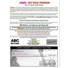 Manufacture Buyback Letter w/ Check