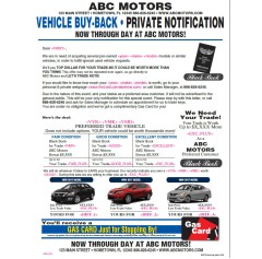 Black Book Buyback Mailer - 3 Offers - Blue