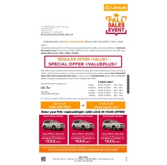 Fall Sales Event - Auto Buyback Program - 8.5x14 Letter in Envelope 
