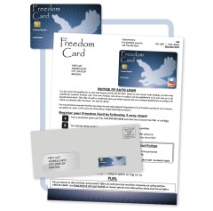 Freedom Automotive Credit - Embossed Card Mailer
