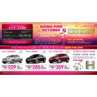 GOING PINK for OCTOBER 11 x 6 Laminated Buyback Card Mailer 