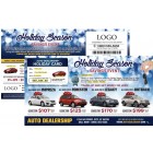 A Holiday Season Savings Event - Automotive Direct Mail - 11 x 6 Laminated Buyback Card Mailer 