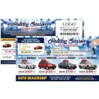 A Holiday Season Savings Event - Automotive Direct Mail - 11 x 6 Laminated Buyback Card Mailer 