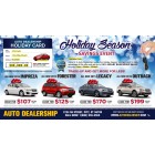 A Holiday Season Savings Event - Automotive Direct Mail - 11 x 6 Laminated Buyback Card Mailer 