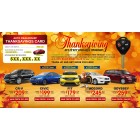 Thanksgiving Key For Key  11 x 6 Laminated Buyback Card Mailer 