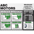 Service Coupons - Green - 6x11