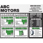 Service Coupons - 6x11 - Color Options