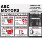 Service Coupons - 11x14 - Color Options