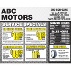Service Coupons - Yellow - 6x11