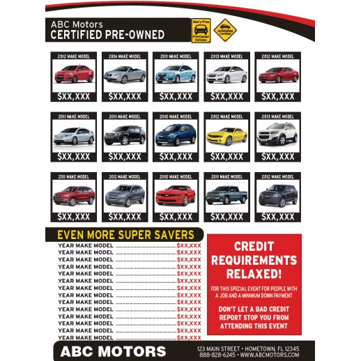 Magazine - 8 Page - Red - Automotive Direct Mail 