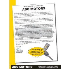 Magazine - 8 Page - Yellow - Automotive Direct Mail 