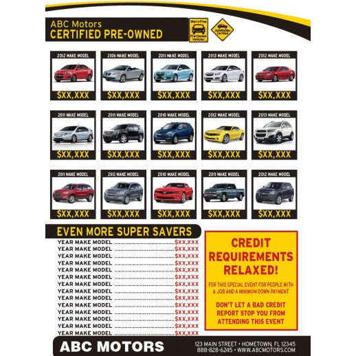 Magazine - 8 Page - Automotive Direct Mail  - Targeted - Color Options