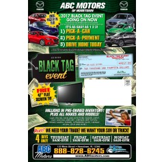 Black Tag Event - Black Friday All Month Long - Trifold 12x18 