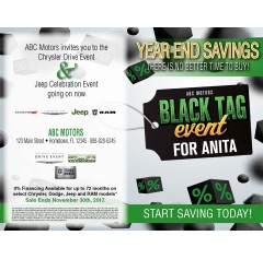 BLACK TAG INVITATIONAL - YEAR END SAVINGS EVENT - 4 Piece