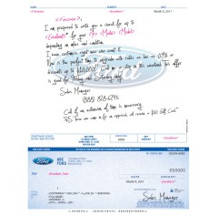 Buyback Check Mailer - Ford