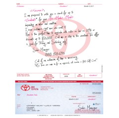 A Buyback Check Mailer - All Automotive Manufactures Available