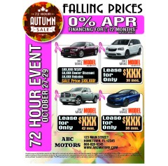 Breast Cancer Awareness / Falling Prices - Autumn Automotive Direct Mail 