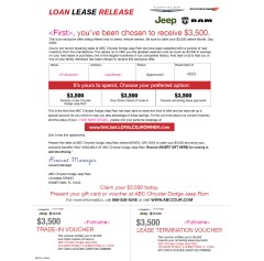 Loan or Lease Release Program