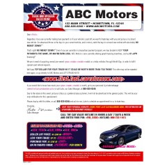 Memorial Day Automotive Direct Mail Buyback mailer - Trade & Upgrade Version 