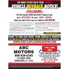 Tag Mailer - Vehicle Buyback Notice
