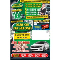 Double Your Down Payment - Automotive Tax Refund Tri-fold 
