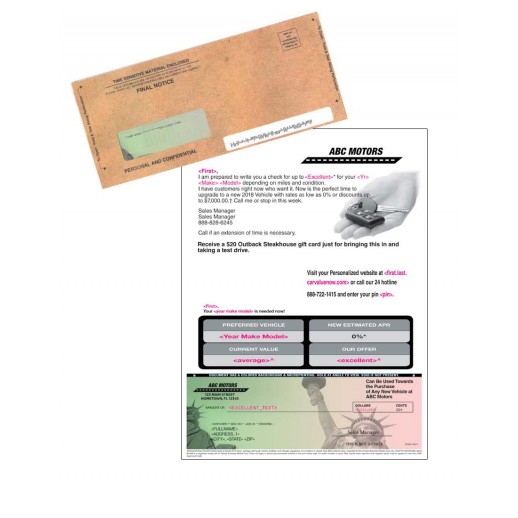 Auto Buyback - Tax Time Check - Automotive Direct Mail 