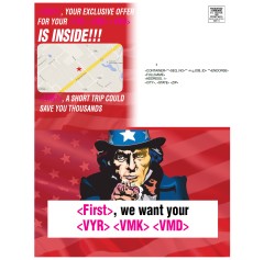Uncle Sam Buyback - Patriotic - Automotive Direct Mail 