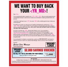 Uncle Sam Buyback - Patriotic - Automotive Direct Mail 
