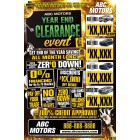 Year End Clearance Event - Automotive Direct Mail - Trifold 12x18 