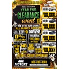 Year End Clearance Event - Automotive Direct Mail - Trifold 12x18 