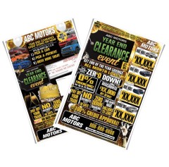 Year End Clearance Event - Automotive Direct Mail - Trifold 12x18 