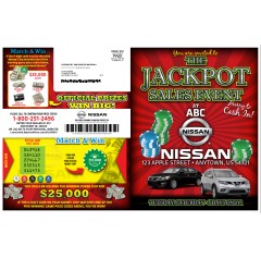 JACKPOT Sales Event Money Chip 11x17 Bi Fold