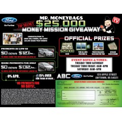 Mr. MONEYBAGS Money Mission Giveaway 9x12 SuperSale 