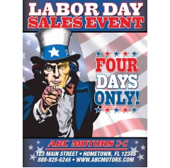 Magazine - 4 Page Labor Day - Automotive Direct Mail 