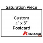 Custom 4" x 6" Postcard Saturation Piece