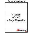 Custom 9" x 12" 4 Page Magazine Saturation Piece