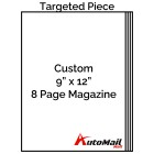 Custom 9" x 12" 8 Page Magazine Targeted Piece